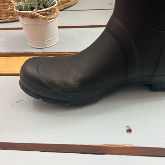 Hunter Original Tall Rainboot in Matte Black Size 10 - Picture 3 of 12